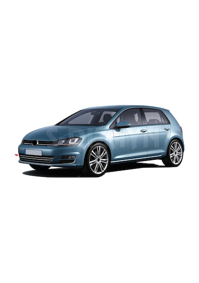 S-Dizayn Vw Golf 7 Krom Ön Tampon Çıtası 2 Prç. 2013-2017