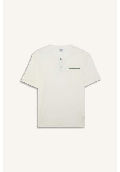 Defacto New Regular Fıt Kısa Kollu 2li Modal Ecru Şortlu Pijama Takımı I0887ax26hser105 Ekru-er105