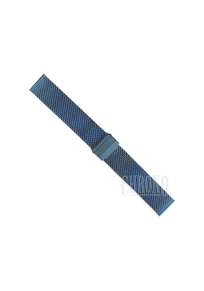 Lacivert Kalın Hasır Çelik Saat Kordonu 18-20-22-24Mm Örgü Kayış (536774437)