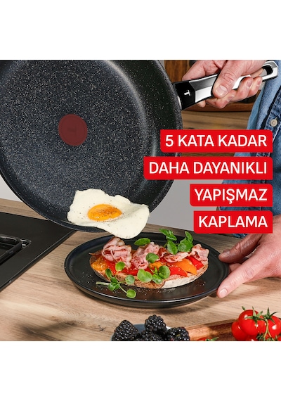 Tefal Expertise+ 5x Krep Tava - 25 Cm 001 Siyah