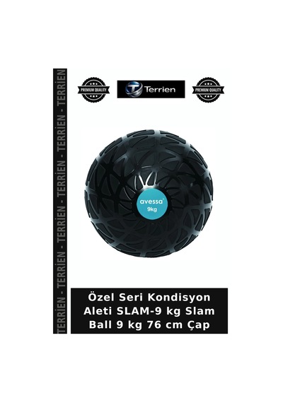 Özel Seri Kondisyon Aleti Slam-9 Kg Slam Ball 9 Kg 76 Cm Çap