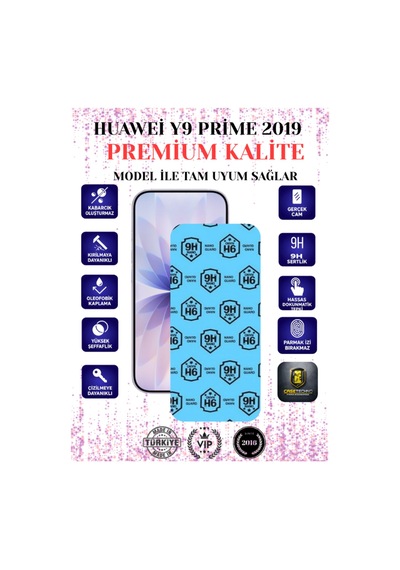 Huawei Y9 Prime 2019 Uyumlu Nano Esnek Ekran Koruyucu 9h+ Kırılmaz Flexible Nano