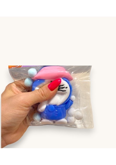 Moj Moj Taba Squish Mavi Kedi Sukuşi Yumuşak Stres Atıcı Oyuncak - 1 Adet