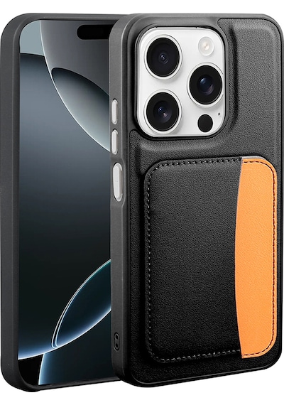 Xiaomi Redmi 15c Uyumlu Kartlıklı Süni Deri X-kart Cüzdan Silikon Kapak Siyah