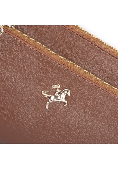 Nas Bag Kadın Çapraz Ve Clutch Çanta Bilek Ve Çapraz Askılı 24x15 Cm Taba Victoria