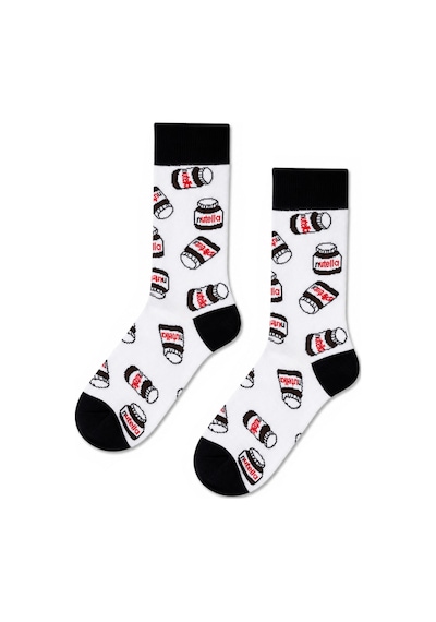 Carnaval Socks Beyaz Yummy Desenli Renkli Çorap Çok Renkli
