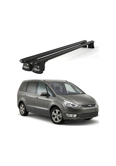 Trio-ıı Ford Galaxy 2006-2015 Uyumlu Siyah Kilitli Ara Atkı 135cm Port Bagaj Tavan Barı