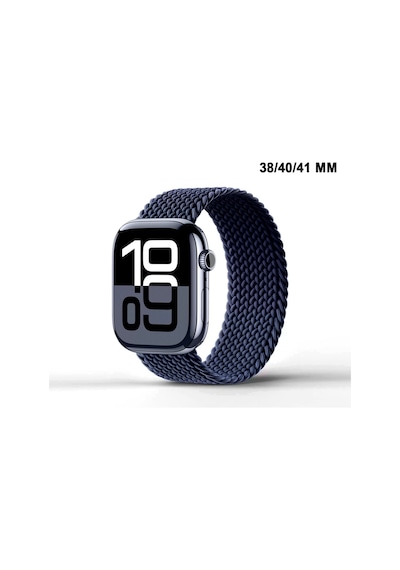 Apple Watch Uyumlu Watch 3 4 5 6 7 8 9 Seseri 38 40 41mm Solo Loop Kordon Kayış Silikon S Beden Mt86