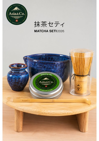 Asia & Co. Geleneksel Japon Matcha Seti - Bambu Whisk Ve Matcha Kasesi