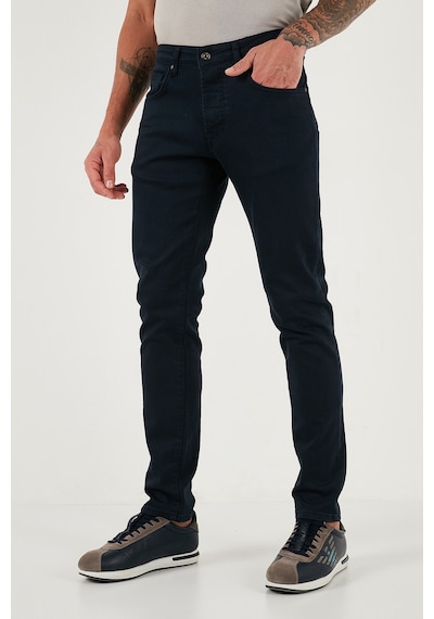 Buratti Streç Pamuklu Slim Fit Normal Bel Dar Paça Jeans Erkek Kot Pantolon 1115C24Napoli Lacivert Buratti Streç Pamuklu Slim Fit Normal Bel Dar Paça Jeans Erkek Kot Pantolon 1115C24Napoli Lacivert