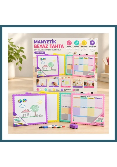 Bezos Manyetik Yazı Tahtası Ob Çok Renkli