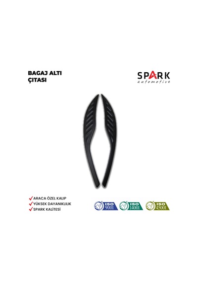 Fiat Egea 2015- Yılı Ve Sonrası Uyumlu Bagaj Altı Çıtası 3 Parça Siyah