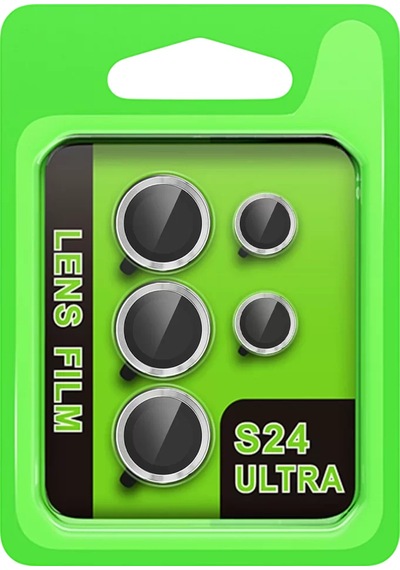 Newface Samsung  Uyumlu  Galaxy S24 Ultra Raze Metal Kamera Lens - Gümüş