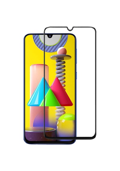Forzacase Samsung Galaxy M31 İle Uyumlu Çerçeveli Tam Kaplayan Temperli Ekran Koruyucu - Fc003