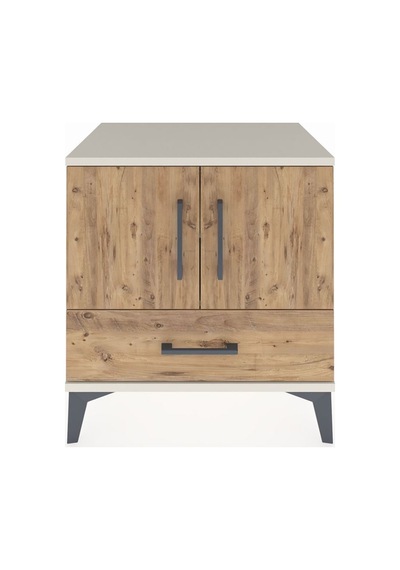 Hyperion Komodin 2 Raflı Tek Çekmeceli 2 Kapaklı 60x44x64 Ayt... Aytaşı