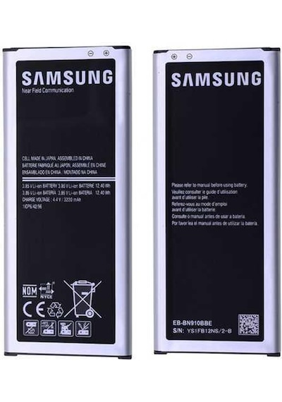 Samsung Uyumlu Note 4 N910 Pil Batarya Eb-Bn910Bbe Siyah