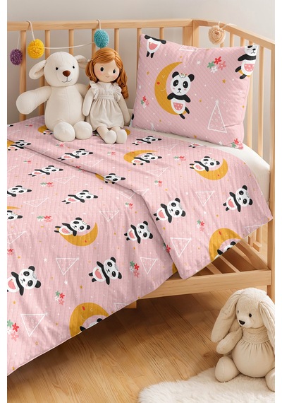 Evimde Bambaşka Panda Pembe Pastel Kız Çocuk Pike Takımı-ay Yıldızlı Siyah Sarı Bebek Odası Yatak Örtüsü-160x220 CM Evimde Bambaşka Panda Pembe Pastel Kız Çocuk Pike Takımı-ay Yıldızlı Siyah Sarı Bebek Odası Yatak Örtüsü-160x220 CM