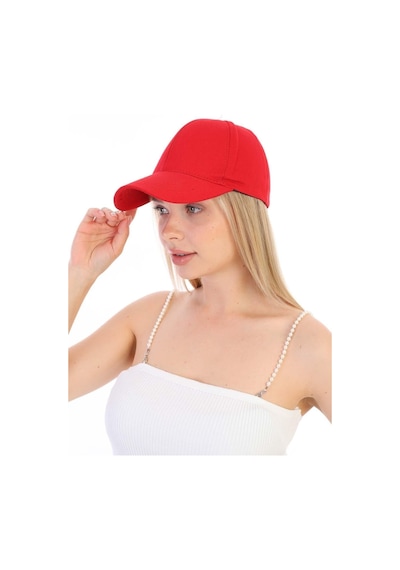 Unisex Ayarlanabilir Spor Basic Şapka Kırmızı