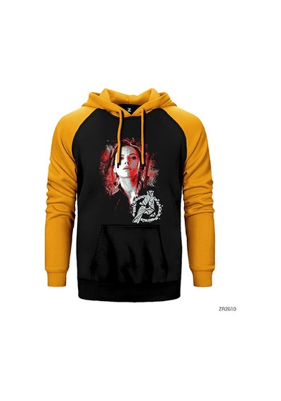 Black Widow Gri Renk Reglan Kol Sweatshirt / Hoodie