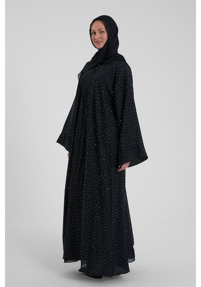 Şakika Shine Taşlı Abaya Ferace & Şal - Standart Beden & Farklı Boy Siyah Şakika Shine Taşlı Abaya Ferace & Şal - Standart Beden & Farklı Boy Siyah