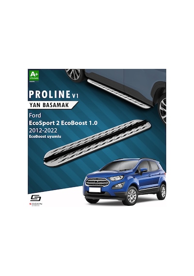 S-dizayn Ford Ecosport 2 Ecoboost Ecoboost 1.0 Oem Still Pro V2 Aluminyum Yan Basamak 173 Cm 2012-2022 A+ Kalite