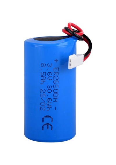 Fanso Er26500h - 1s1p - C Size - 3.6v 8500 Mah Şarjsız Li-socı2 Lithium Pil - Soketli - 51005-2p - Ters