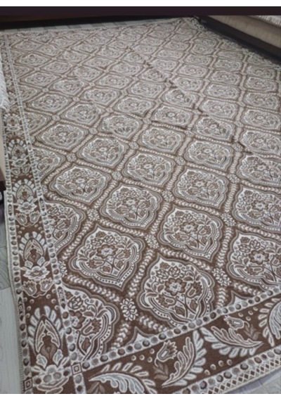 Savan Dokuma Halı Örtüsü 6m² 200 300cm Kale Kahve6 Kahverengi