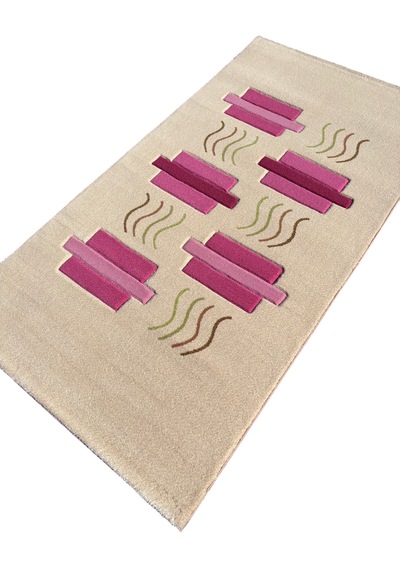 Saray Halı Vizyon Carving 9064 Pembe 80x150 Küçük Yolluk Halı