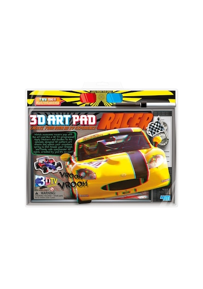 4M 3D Art Pad Racer / 3D Poster-Boyama / Yaris Arabasi 3702