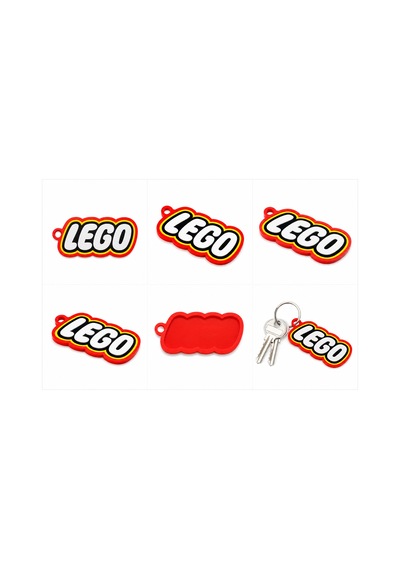 Lego Yazılı Anahtarlık Sert Plastik Oyuncak Temalı Anahtarlık Aksesuar