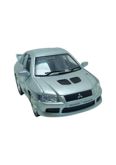 10 Cm. Çek Bırak Gri Mıtsubıshı Diecast Araba