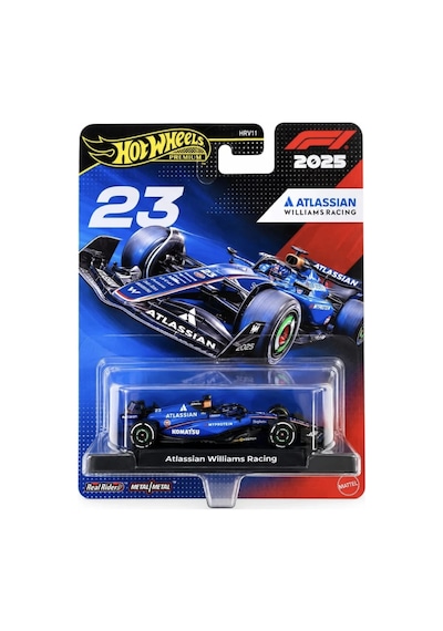Hot Wheels 2025 Atlassian Williams Racing 23 Mavi