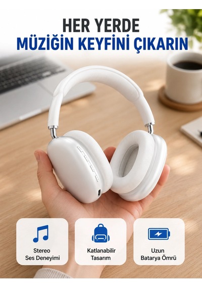 Zenvia 400 Mah Bataryalı Kablosuz Kulaklık Bt 5.0, Müzik & Görüşme Yeni Nesil Znv2026
