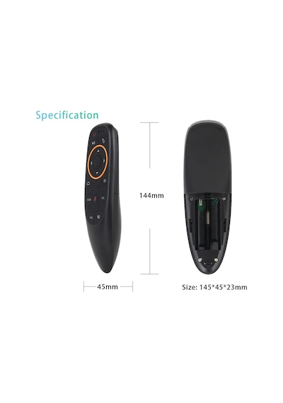 G10s Hava Fare Ses Uzaktan Kumanda İçin 2.4g Kablosuz Jiroskop Ir Öğrenme H96 G10s With Gyro