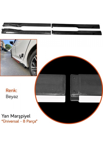 Nyf Yan Marşpiyel Üniversal 8 Parça Beyaz