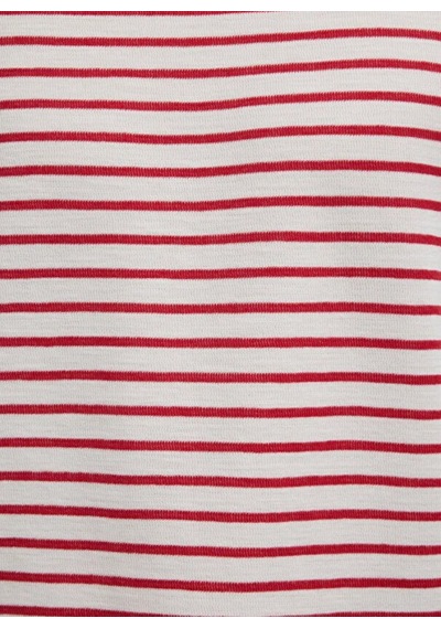 Mavi M0613157-91392 Çizgili Uzun Kollu Tişört Erkek T-shirt Kırmızı