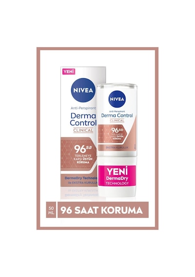 Nivea Derma Control 96 Saat Clinical Perspirant Kadın Roll-On 50 ML
