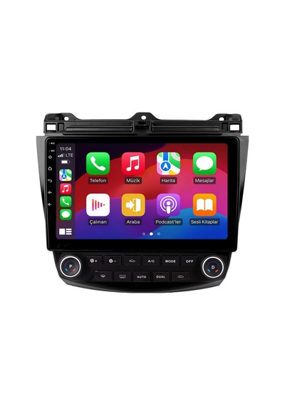 Honda Accord Android Multimedya 2003-2008 Yeni Kasa Carplay Android Auto Navigasyon 8gb Ram 64gb 9"