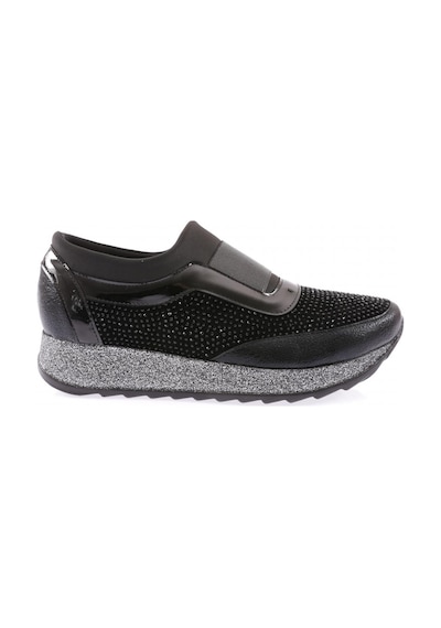 Dgn Akt-03-23y Kadin Kalin Taban Silver Taşli Sneakers Ayakkabi AKT-03-1563-R1534 Siyah Dgn Akt-03-23y Kadin Kalin Taban Silver Taşli Sneakers Ayakkabi AKT-03-1563-R1534 Siyah