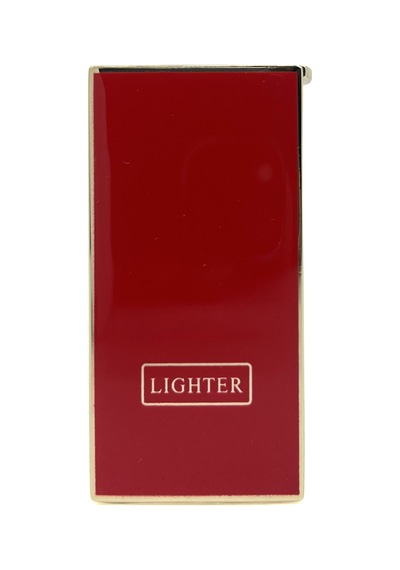 Lighter Klasik Metal Gazlı Çakmak Altın & Kırmızı Tasarım Taşlı Çakmak, Yedek Taşı Ve Özel Hediyelik Kutulu