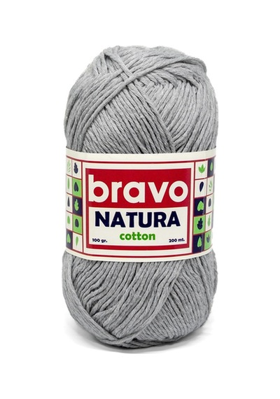 Natura %100 Koton İplik 100 Gram 200 Metre Renk Kodu:106 Açık Gri