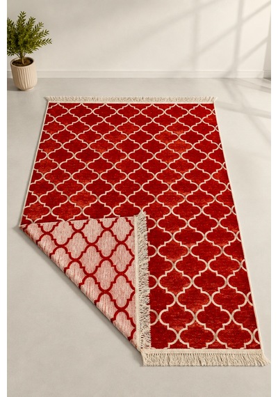 Kilim Paspas Çok Amaçlı Halı Makinede Yıkanabilir Toz Yapmaz Kiremit