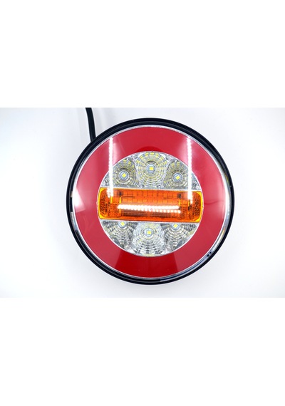 Yuvarlak Led Neon Hamburger Stop Lamba 12v 4 Fonksiyonlu