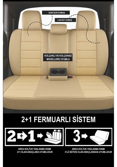 Mercedes A Serisi 2017 Ve Sonrası Uyumlu Jetdrive Serisi Bej Kolt