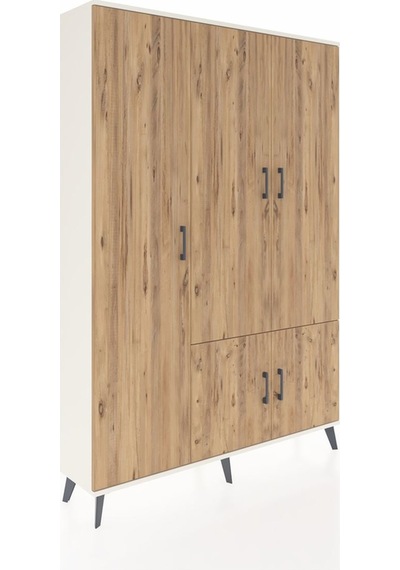 Arges Dolap 7 Raflı 5 Kapaklı Tek Askılı 132x30x195 Aytaşı-ça... Aytaşı