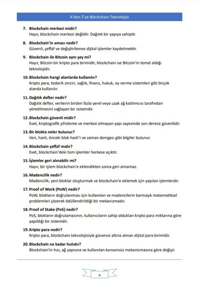 A Dan Z Ye Blockchain Ders Notları