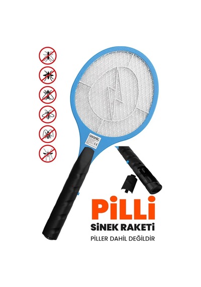 2025 Yeni Nesil Uv Işık Pilli Sivrisinek Öldürücü Pilli Raket Lamba Sineklik Sinek Böcek Savar