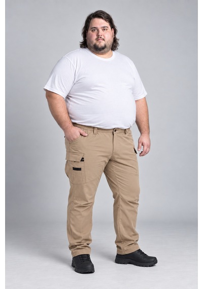 Camp Scoutland Camp525battal Outdoor Tactical Su İticili Likralı Yazlık Erkek Battal Taktik Pantolon Bej
