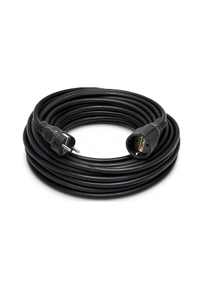 3x2.5mm Ttr Topraklı Siyah Kauçuk Seyyar Uzatma Kablosu 20 Metre Genel