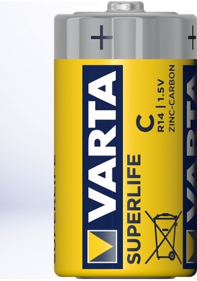 Varta 2014 Superlife Çinko Karbon Orta Boy C Pil 2'li